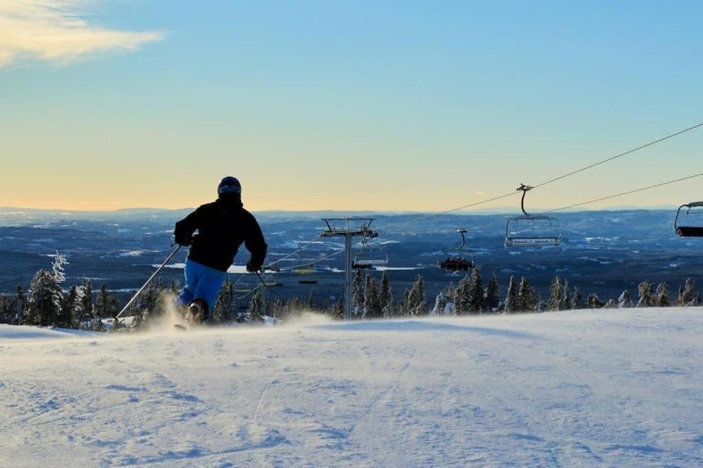 Leilighet Med Panoramautsikt Sjusjoen Innendors Parkering Екстериор снимка